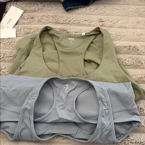 DSG Olive and Light Blue Sports Bras